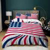 3D Striped Pattern National Flag Bedding Set Men Boy Duvet Cover Pillowcases 2/3pcs Single Double Bed Cover Gift Home Textile