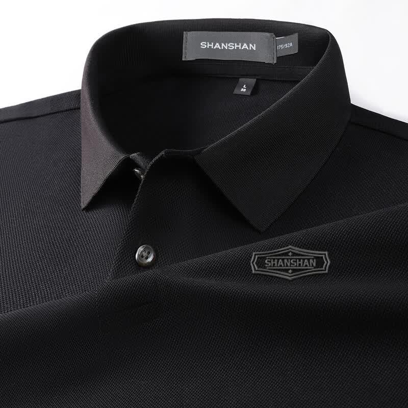 SHANSHAN Men s Lyocell Mercerized Cotton Polo Shirt L