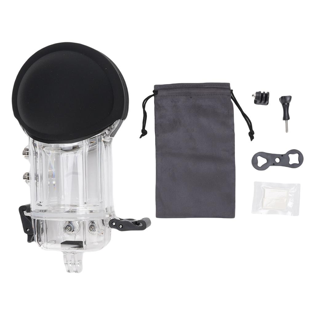 Action Camera Dive Case Fit for Insta360 X5 Water Proof 50m 164ft Underwater Diving Protective with Bracket Adapter