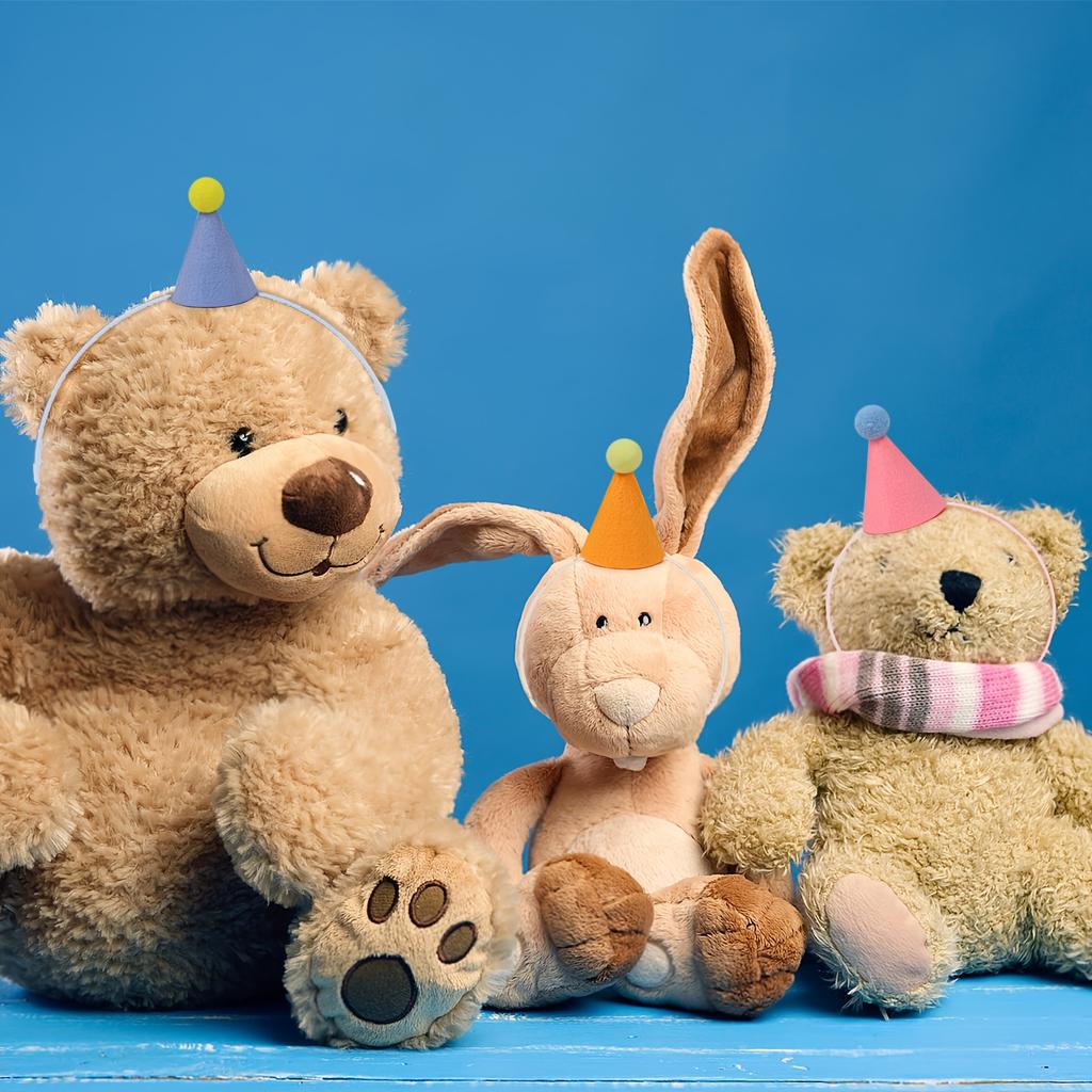 6pcs Cute Dog Birthday Outfits Cat Dog Animal Exclusive Mini Party Hat Boy Girl Pet Party Accessories for Small and Medium Dogs