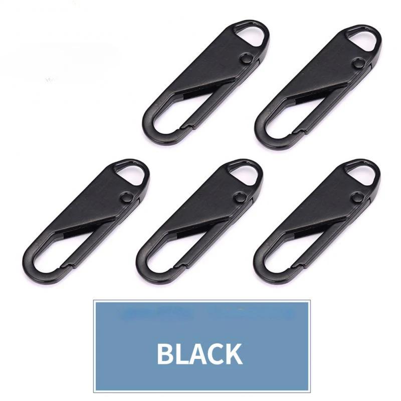 

1/10 Швейная деталь Замена молнии Ремонтный комплект Аксессуары Пулер Галантерейный аксессуар Пулер Слайдеры DIY Принадлежности для одежды Искусство 10PCS&Plastic чёрный