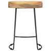 Vidaxl Gavin Bar Stools, 2 Pcs, Solid Mango Wood