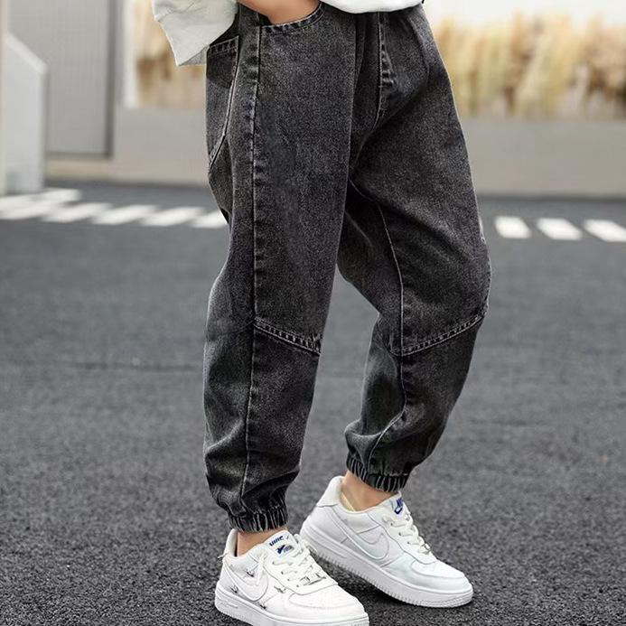 

Autumn Boys Leopard Print Straight Jeans 120cm