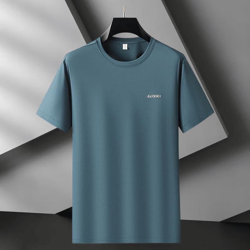 VEE KELLEN Men's Ice Silk Round Neck T-Shirt