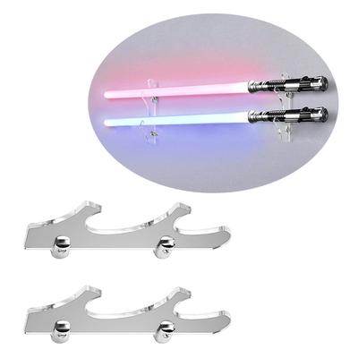 Suporte de Exibição de Parede Versátil Suporte Transparente Prateleira de Coleção Rack de Exibição Montado na Parede para Coleção de Espadas