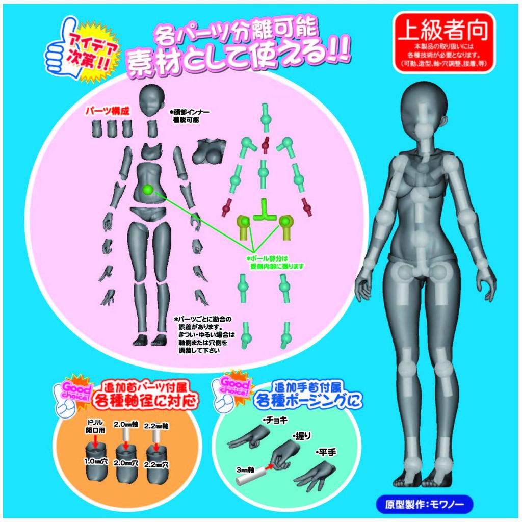 Hobby Base 1/12 Premium Parts Collection Joint Technique EX Material-chan Medium Fresh Hobby Material PPC-T44