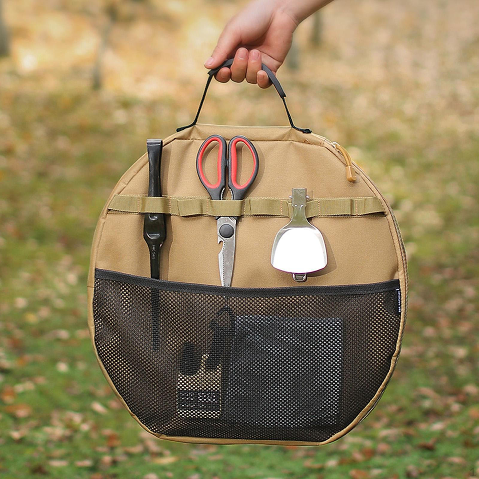 

Сумка для хранения противней Чугунная сковорода Портативные утолщенные сумки-органайзеры Сумка-тоут для сковороды хаки