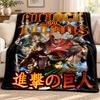 Attack on Titan blanket Flannel Blanket Soft Cozy Plush Throw for Sofa Bed Lightweight Home Decoration Outdoor camping