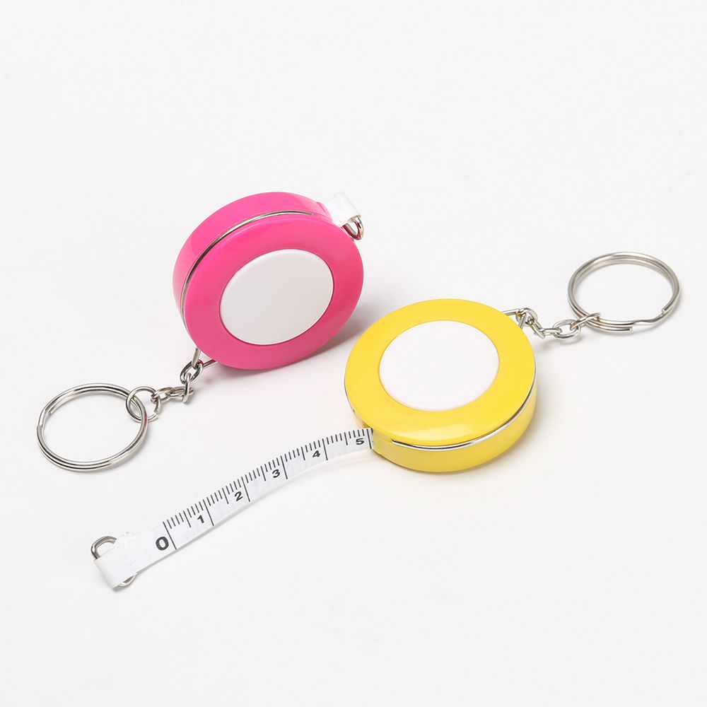 150cm/60 Inch Mini Candy Color Tape Measure Keychain Soft Ruler Portable Retractable Tape Measure High Quality Measuring Tools