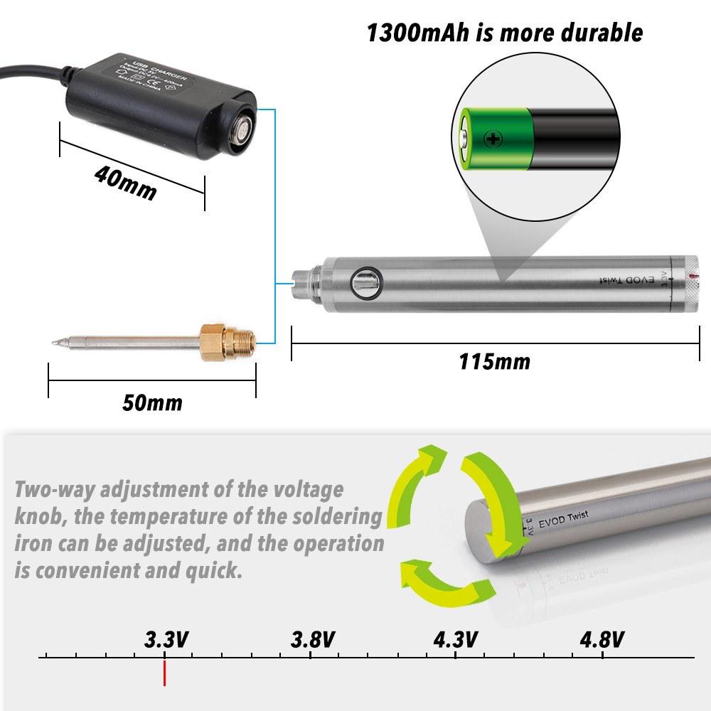 Handskit Wireless LöTkolben Mini-Akku Charging Mit USB LöTkolben Werkzeuge I7Y5 Handskit Wireless LöTkolben Mini-Akku Charging Mit USB LöTkolben Werkzeuge I7Y5