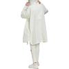 Adidas Solid Color Hooded Jacket Men Outerwear White HN1943