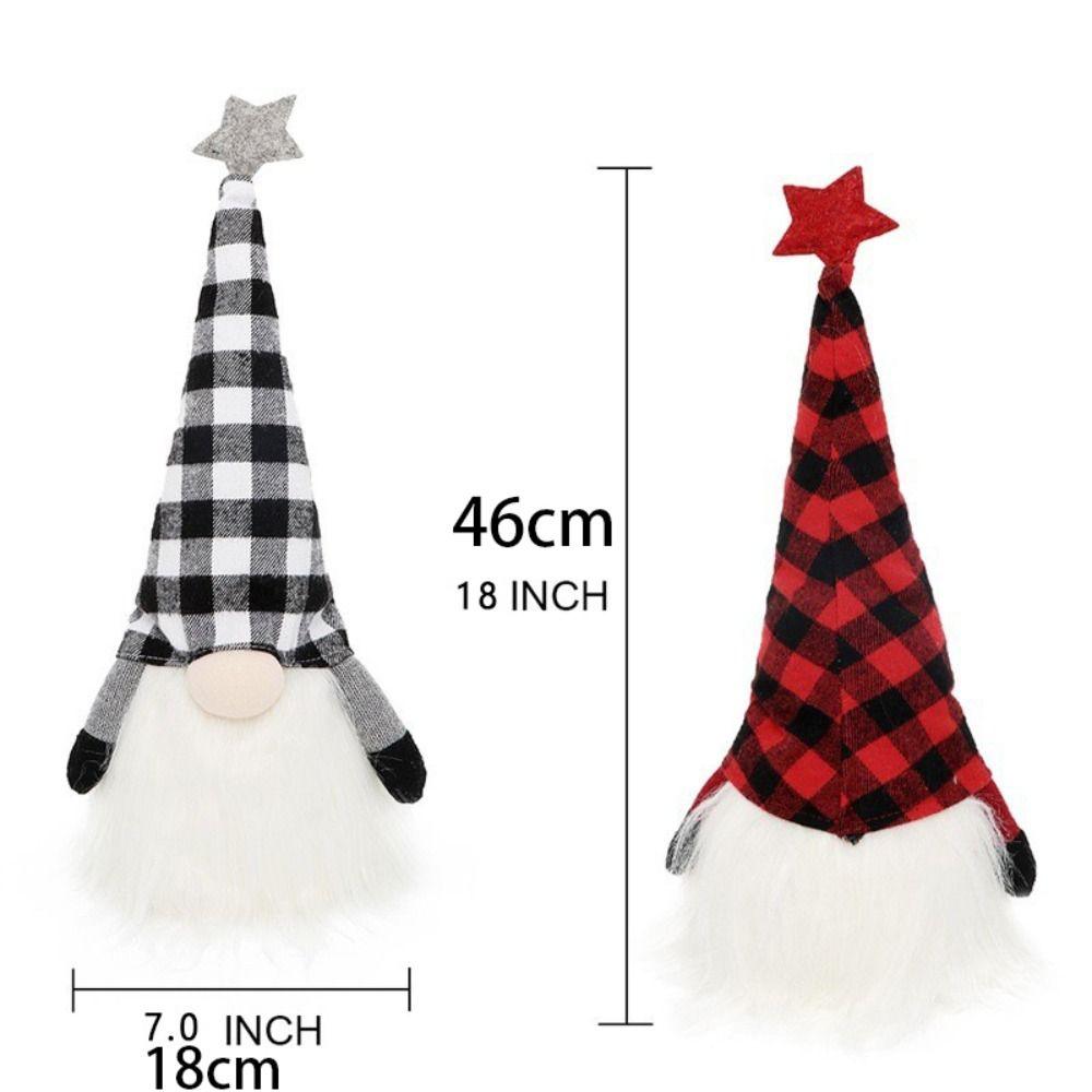 Soft Faceless Old Man Ornaments Cute Merry Christmas Doll Christmas Rudolf Doll  Hotel Office Decor