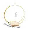 Indoor Plant Hanger Hanging Plant Pot Hanger With Wood Base Boho Macrame Hang Plant Holder For Indoor Plants Planter For Wall
