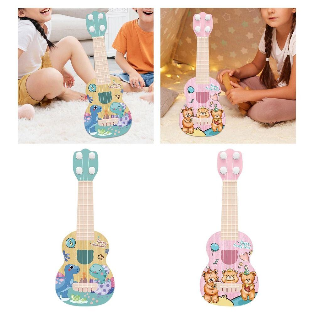 Nylon Strings Simulation Ukulele Toy 4 Strings Small Guitar Toy Ukulele Guitar Toy  Children Toys