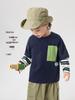 Trendy European Boys' Two-Piece Long-Sleeve T-Shirt for Spring & Autumn 2026 - New Style Toddler & Children's Base Layer