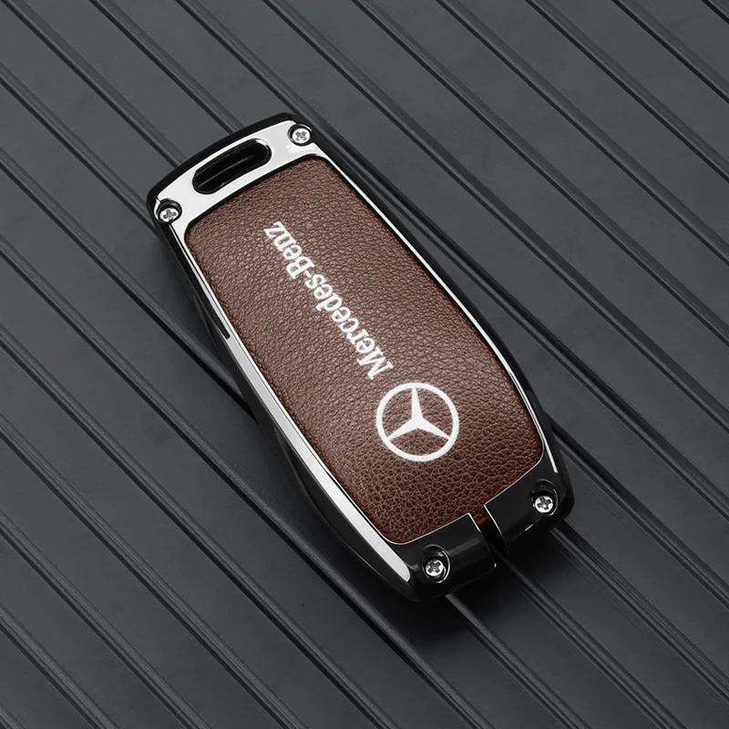 Car Key Case Cover Shell For Mercedes Benz C E S Class GLC W206 W223 W214 E300 C260 C300 S450 S500 S400 Fob Accessories QQ2