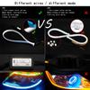 2X RGB APP 45CM Slim Flexible LED DRL Daytime Running Strip Light For Headlight