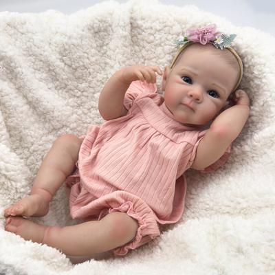Krásne 18-palcové bábiky Bettie Reborn Baby Silikón Celé telo Roztomilé princezné Dievča Baby Bábika Hračka Ručné kreslenie vlasov Realistické bábiky Rebirth pre deti Darčeky