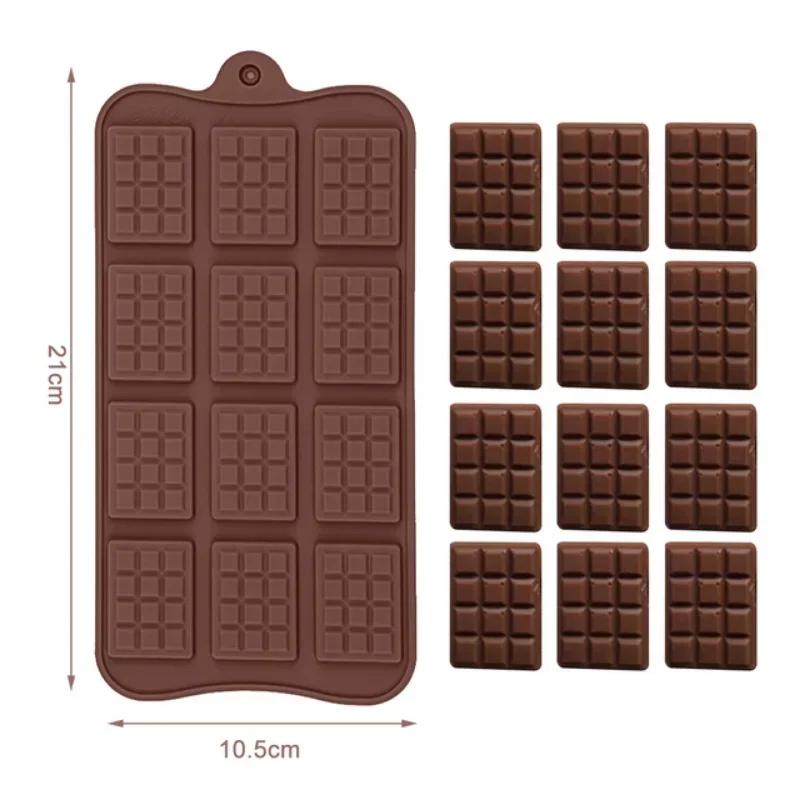 Silicone Chocolate Mold, Gummy Baking Cake Decoration Tools, 15 Cell Heart Shaped Pastry Mold