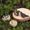 Multicolor Micro Swallow Model Fairy Garden Ornament Mini Birds' Nests Statue  Outdoor Indoor