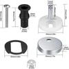 Stainless Steel Toilet Lid Hinges Set Universal Toilet Seat Fit Replacement  Toilet Lid Accessories