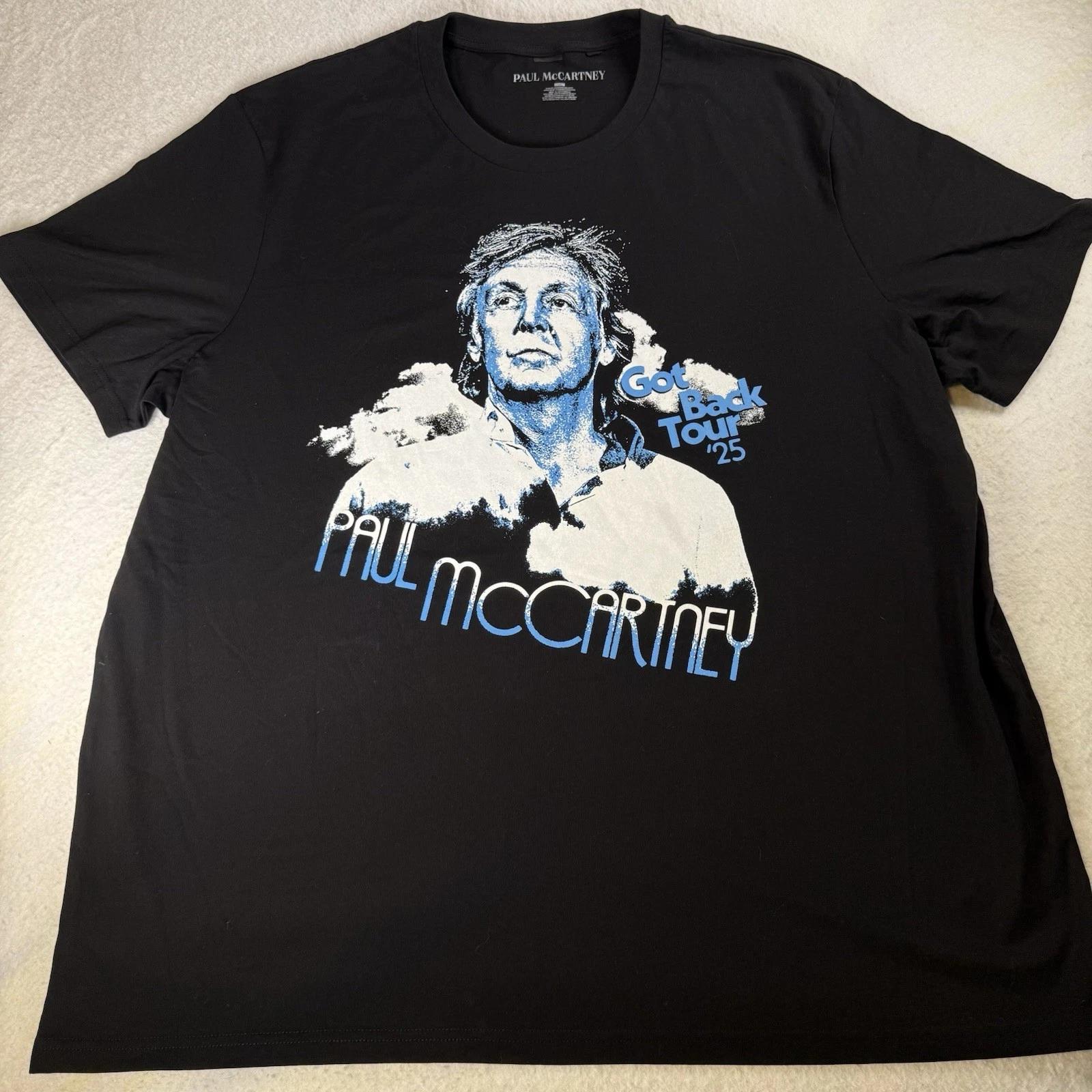Paul McCartney AUTHENTIC 2025 Got Back Tour Merch T-Shirt SOLD OUT 3XL NEW 3XL