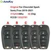 CN014120 Original  FCC 13522781 315/434Mhz 46 Chip 2/3/4/ button Key For Chevrolet Spark Sonic/Trax -