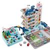 Electric Track Parking Building Car Toy Racing Rail Car Train Track Toy For Children Gifts Mechanical Adventure Brain Table Game