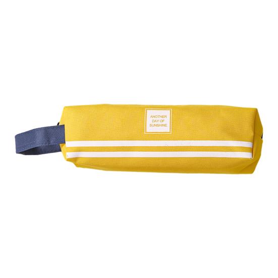 Tragbare Leinwand-Federtasche mit Griff Große Kapazität Schreibwarentasche Schüler-Stifte-Organizer für Stifte Marker Lineale Schulanfangsgeschenke