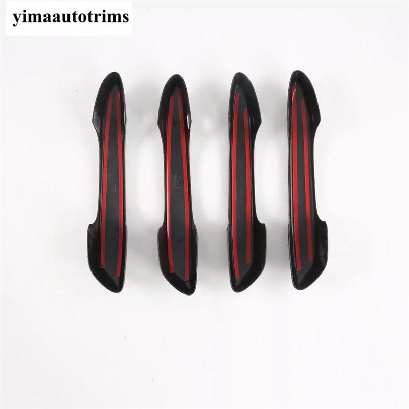 ABS Chrome / Carbon Fiber Door Handle Bowl Frame Decoration Cover Trim For Lexus UX 200 250H  - Car Accessories Exterior