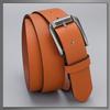 [Buzz Selection] Belt, Pin Buckle, Casual, Business, Simple, Imitation Leather, Men's LBT994 (Brown)