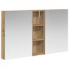 Bathroom Cabinet Set 3 Pcs 100 X 10.5 X 60.5 Cm Engineered Wood