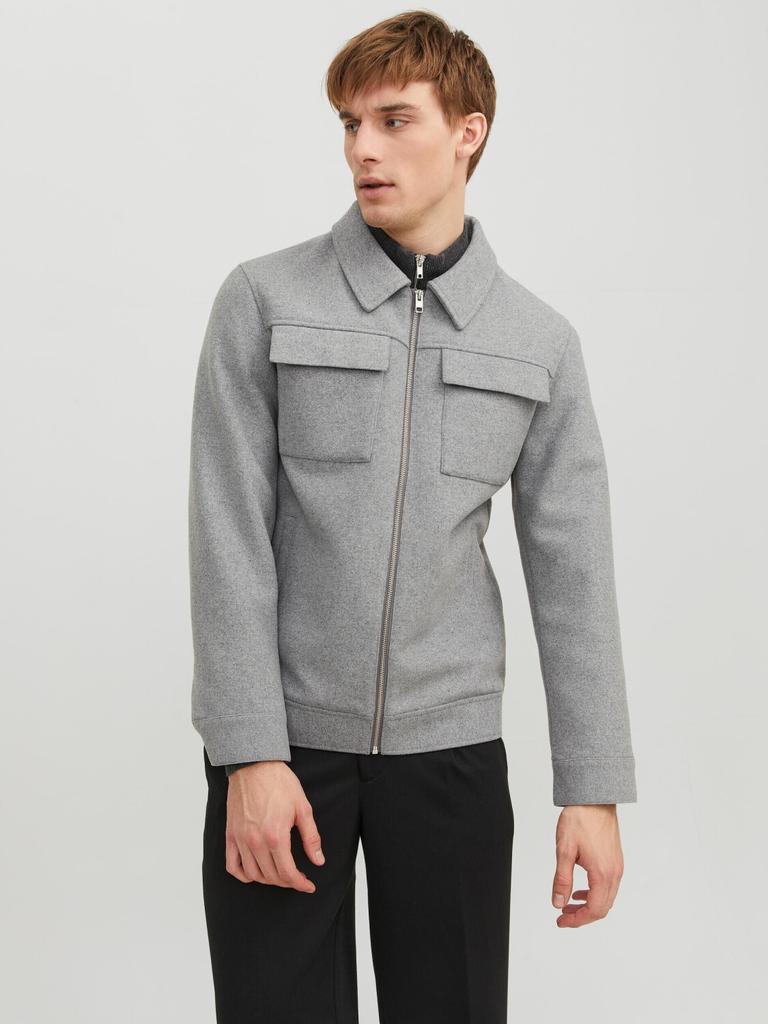 Coat Jack & Jones Jjemorrison Wool Jacket SN (12239005) Light Grey Melange