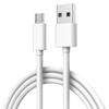 Android Micro USB Charging Cable V8, 2A, Trapezoidal, White, Available in 1m, 1.5m, and 2m Lengths.