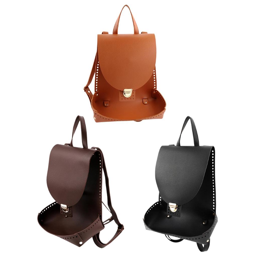 DIY Backpack Making Set PU Leather Handwoven Bag Crochet Bag Bottom Base