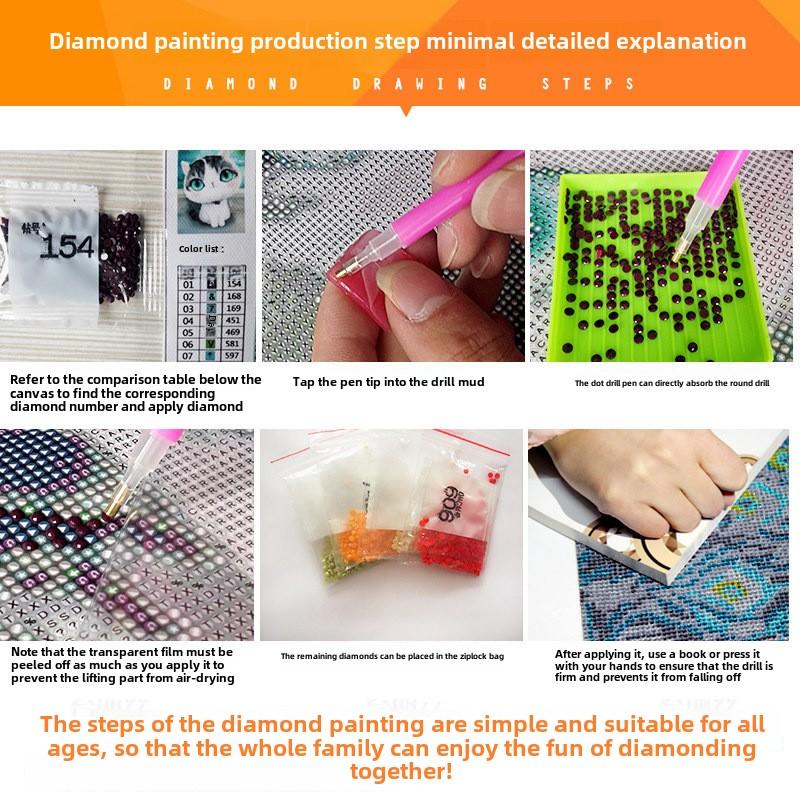 Peacock Diamond Painting Round Diamond Full Diamond Square Diamond Living Room Bedroom Decorative Painting