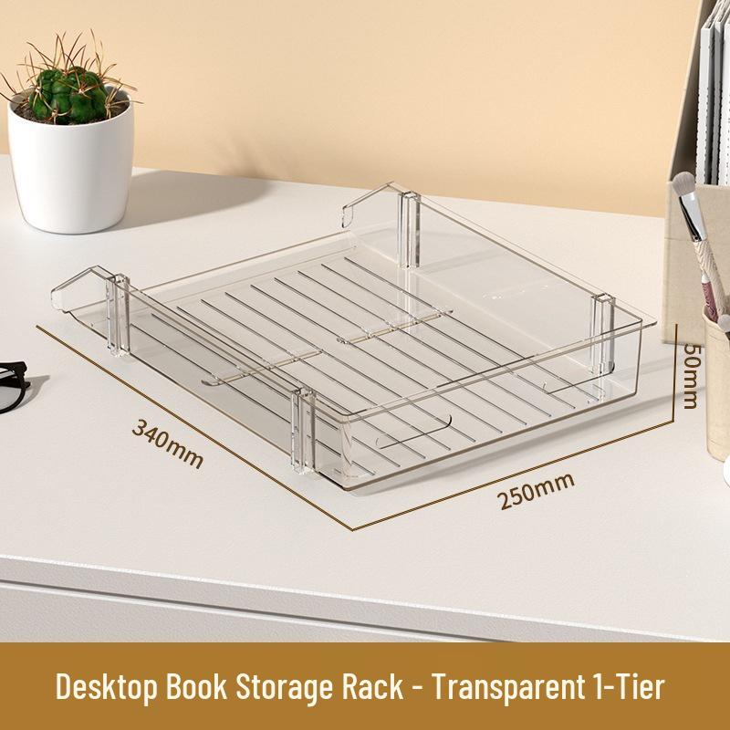 Acrylic Desktop Bookshelf for Students and Office