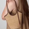 Bucket Straw Bag New Popular Niche Design Single Shoulder Woven Armpit Bag Women's Summer Versatile