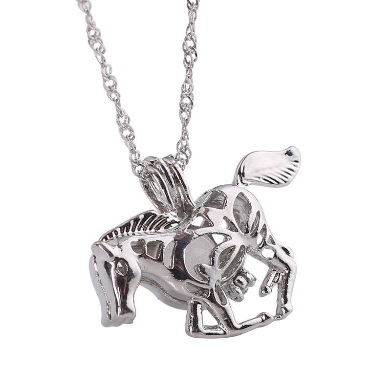 Luminous Pegasus Necklace Clavicle and Sweater Chain - European and American Jewelry Trend