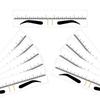 100Pcs Disposable Eyebrow Template Ruler Sticker Adhesive Easy To Use Eyebrow Stencil Microblading Ruler for Home