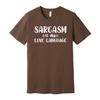 Sarcasm Is My Love Language Unisex Crew Neck T Shirt Short Sleeve Cotton Graphic