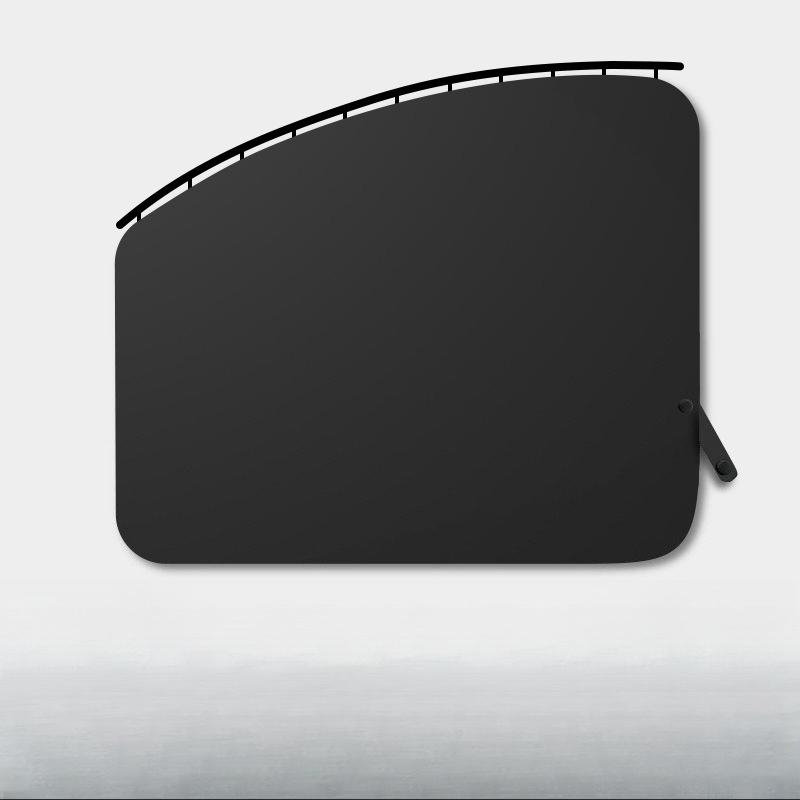 Car Sunshade Track Type Sun Protection Heat Insulation Block Car Rear Side Curtain Car Interior Privacy Shade