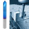 90 Grad Fasenfräser 2 Schneiden Blaue Beschichtung Wolframstahl Hartmetall Handwerkzeug 6 x 50mm