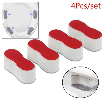 4pcs Toilet Seat Bumper, Bidet Seat Bumpers With Strong Buffer And Adhesive Function For Bidet Attachment, Keep Your Toilet Seat