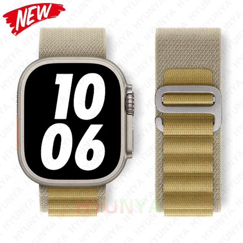 Alpine Λουράκι για Apple Watch Band Σειρά 10 9 8 7 SE Ultra 2 41mm 42mm 45mm 46mm 49mm 40mm 44mm IWatch Correa Λουράκι Ρολόι Βραχιόλι