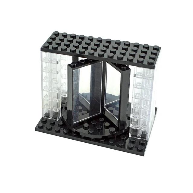 DIY Zubehör Stadt Freunde Haus MOC Teile Zaun Treppen Leiter Tor Bausteine Tür Fenster Figuren Garten Leduo Ziegel