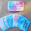 1 Box Funny Motivation Cards Encouragement Quote Cards Positive Content Greeting Card for Festival Gift