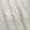 Embroidered Relief European American Flower Pattern Curtains, Transparent Rod Pockets for Seasonal Decoration, Reference Bedroom, Living Room