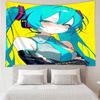Hatsune Miku Tapestry for Bedroom Aesthetic Classroom Tapestries Wall Hanging for Living Room Dorm Office,Ideal Creative Gift