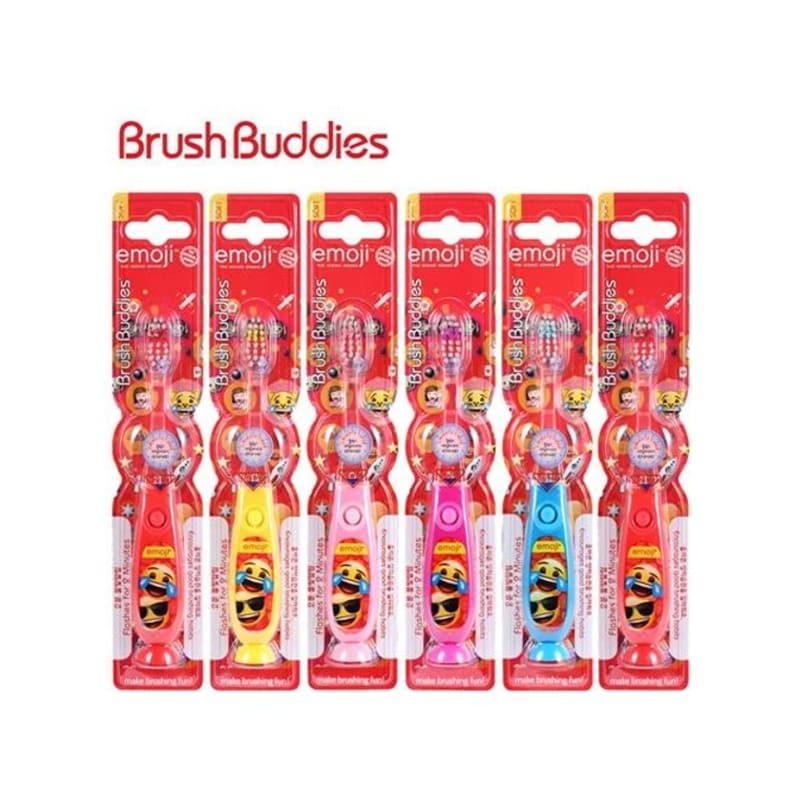 6 Emoji Light Toothbrushes / Children's Toothbrushes